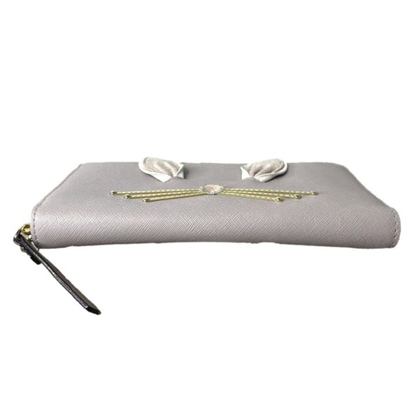 Kate Spade New York Hop To It Rabbit Easter Bunny Whiskers Tail Wallet - Picture 3 of 10